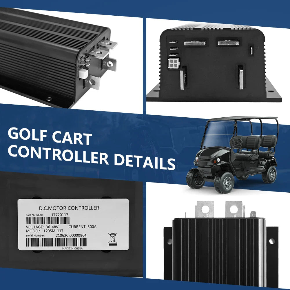 1205-117 36V 400A ITS Controller 73060G01 for Curtis EZGO TXT Shuttle 950 XI-875/881 (1995-2004) Golf Cart - 1205-117