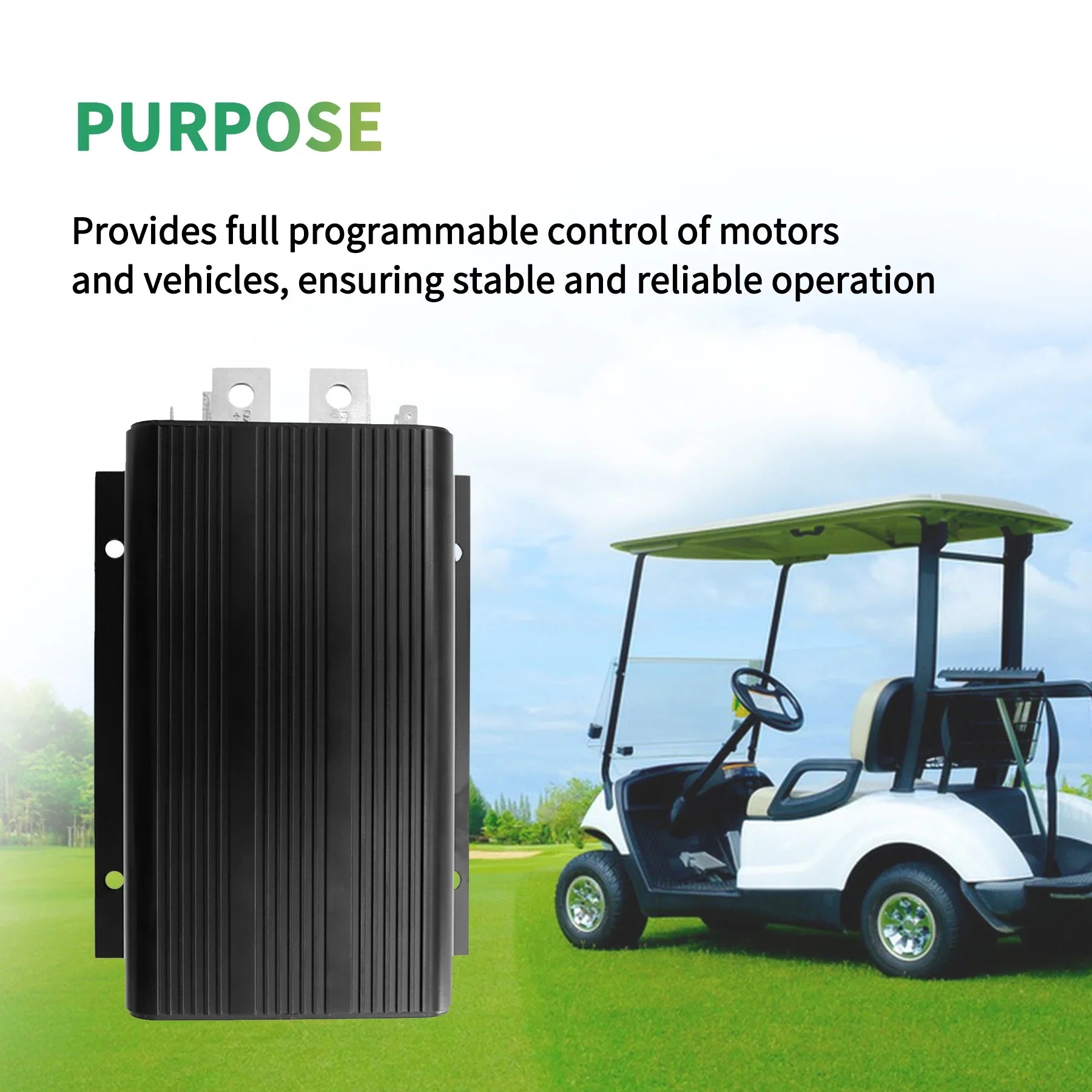 48V 400A ITS Golf Cart Motor Controller for EZGO TXT – Curtis 1205-117
