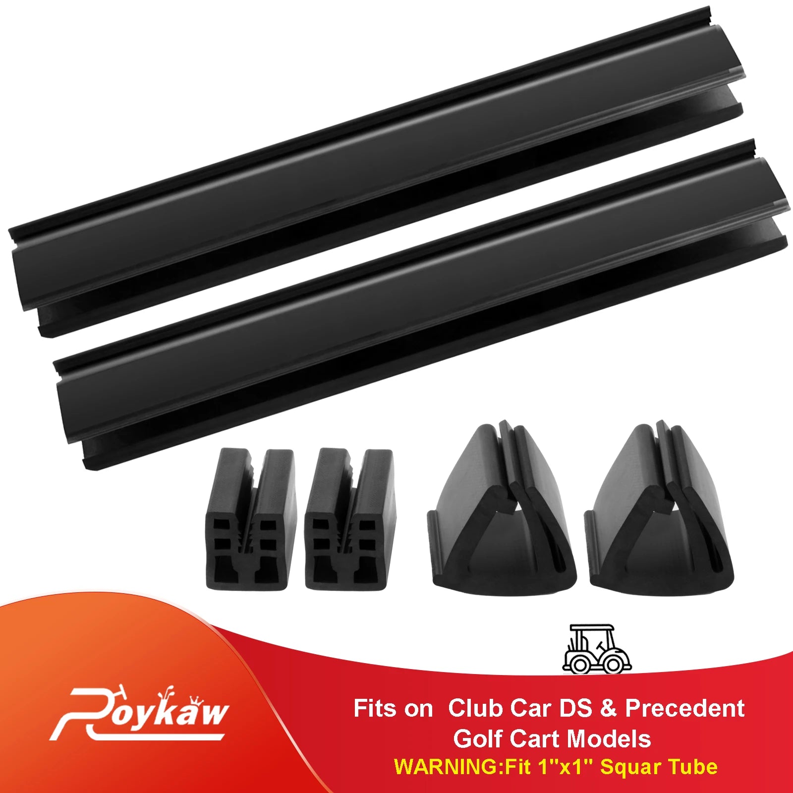 Windshield Clips Kit | Club Car DS & Precedent, Only | 1.0'' Square Frame