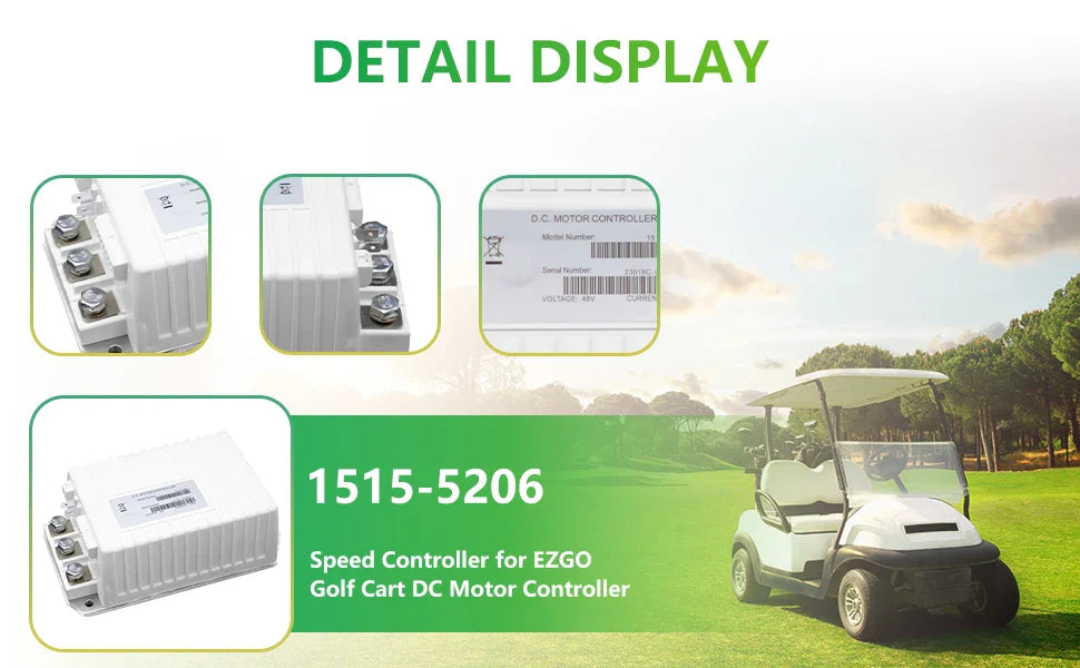 48V 250A MCOR Golf Cart Motor Controller for Club Car Precedent, Onward & Tempo (2014–2019) – Curtis 1515-5206