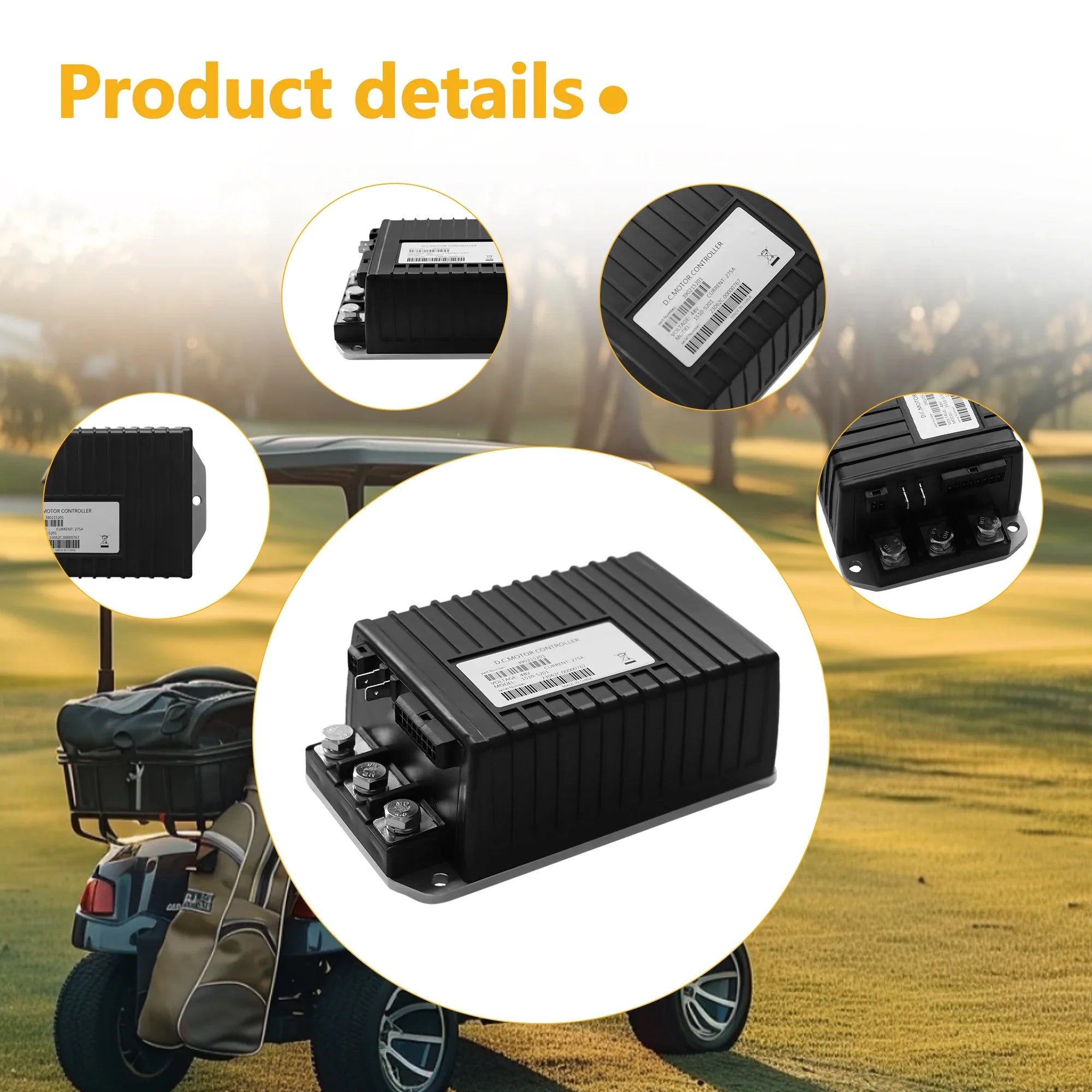 48V 250A Golf Cart Speed Controller for Club Car DS & Precedent (2000–2008) – Curtis 1510-5201