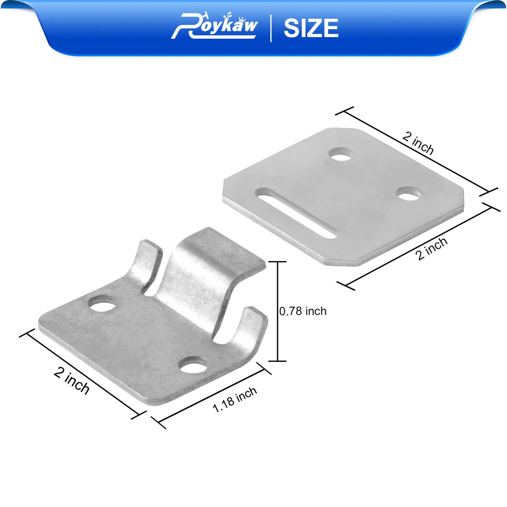 Golf Cart Club Car DS Seat Hinge Plate Male & Female Kit | Club Car DS 1979-up, Replaces OEM # 1012412, 1011652