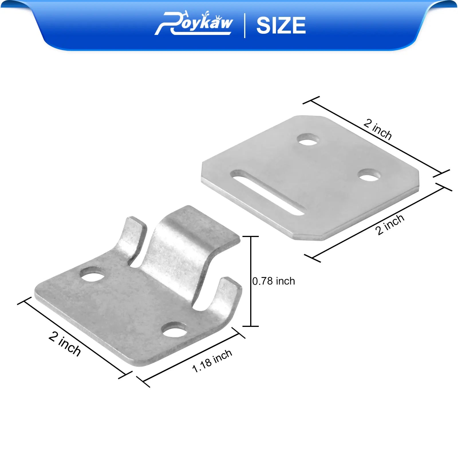 Golf Cart Club Car DS Seat Hinge Plate Male & Female Kit | Club Car DS 1979-up, Replaces OEM # 1012412, 1011652