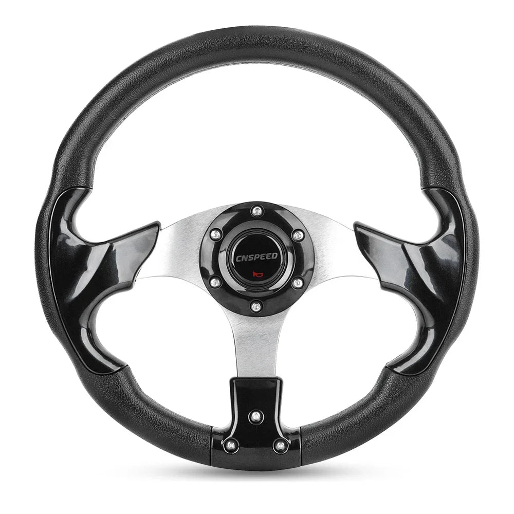 13 Inch 320mm Racing Style Steering Wheel for Yamaha Golf Cart & EZGO – Aluminum Alloy