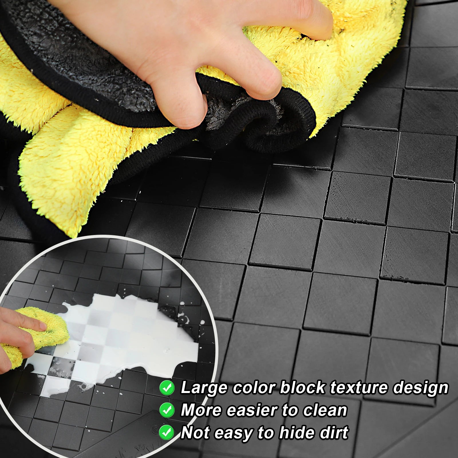 EZGO RXV Golf Cart Mat Full Coverage Floor Liner | EZGO RXV (2008-Up) & 2Five (2009-Up) Models, Non-Slip Designed