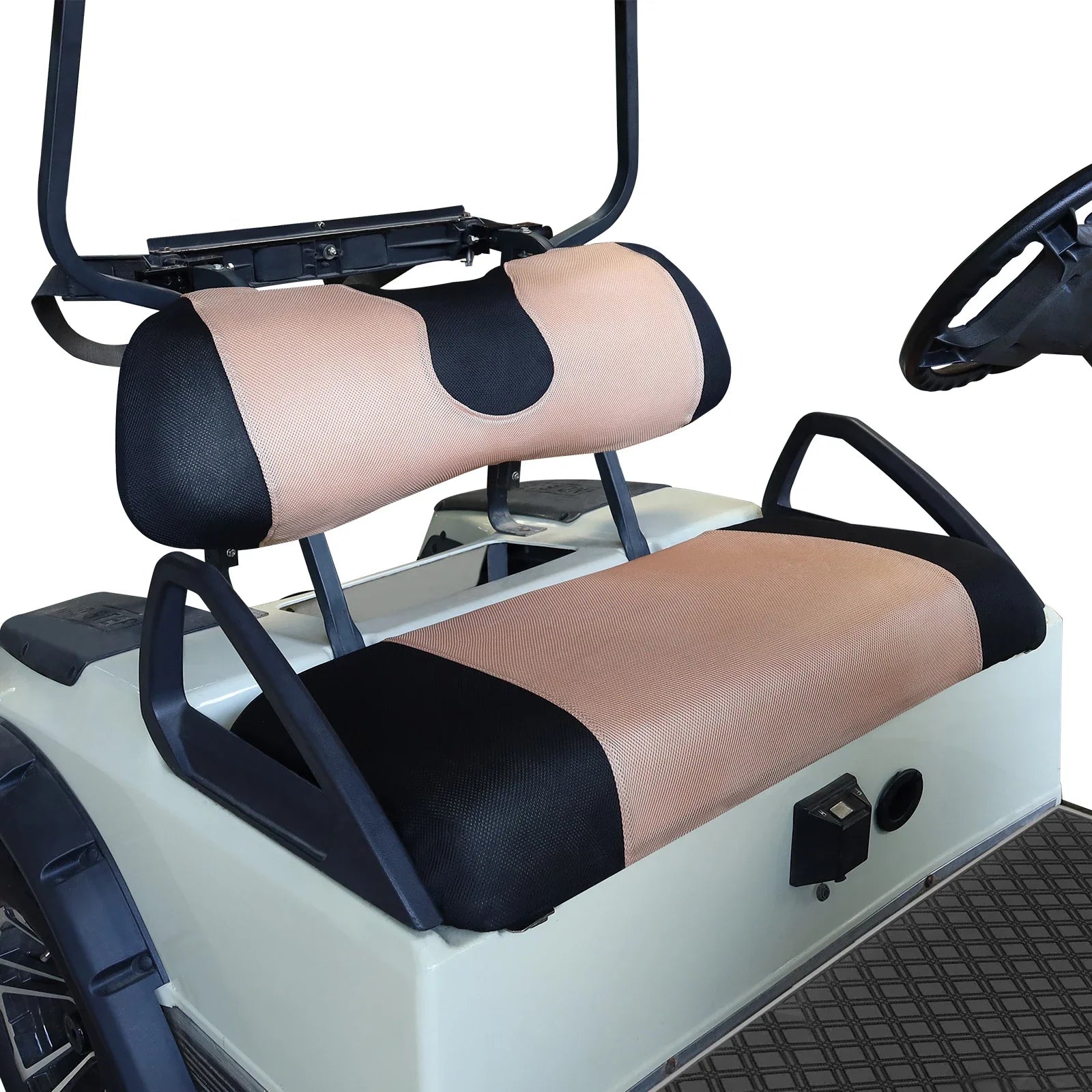 Golf Cart Seat Cover Set – Breathable Mesh Cushion Cover for Club Car, EZGO & Yamaha