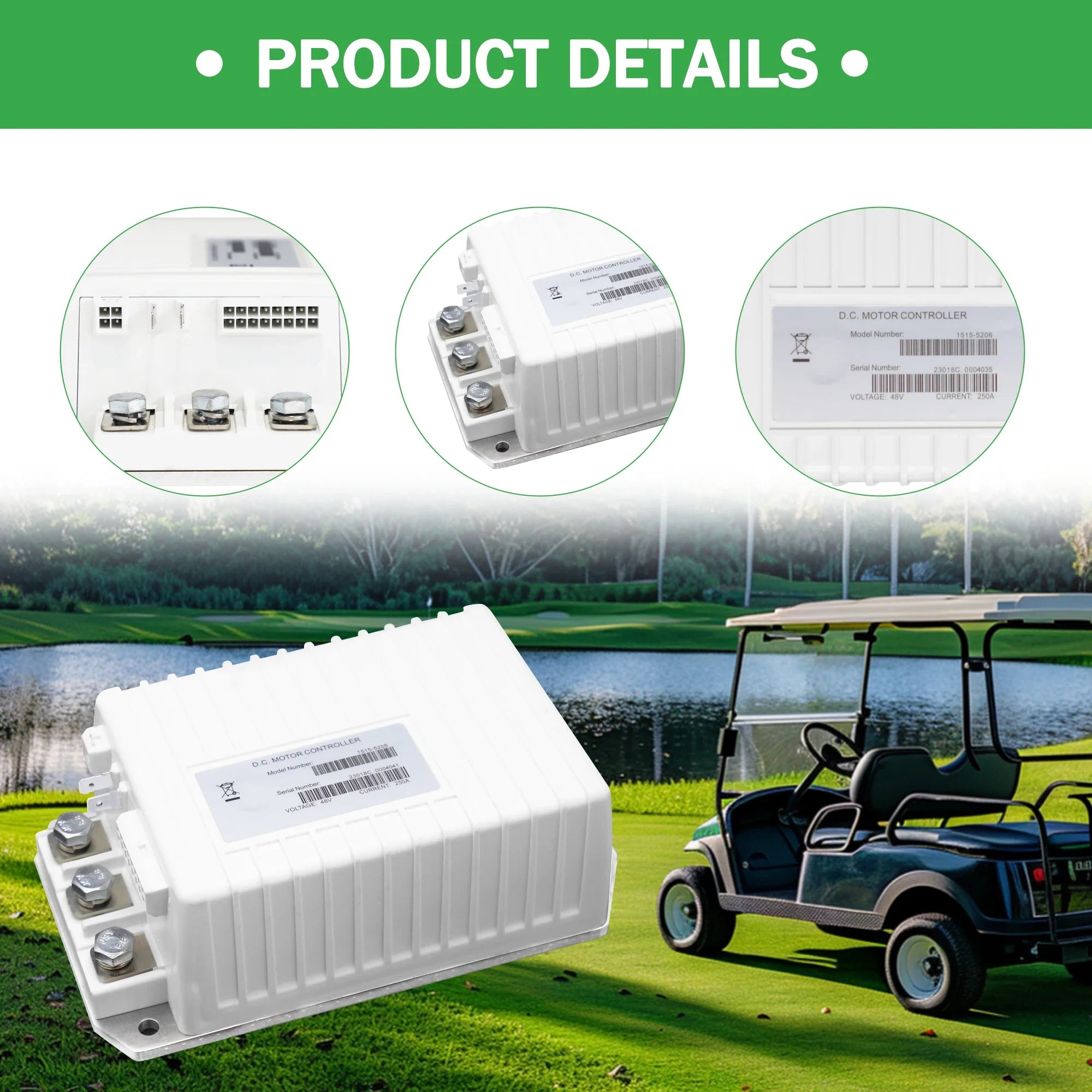 1515-5206 48V 250A Motor Speed Controller 103982301 for Curtis Club Car Precedent Carryall Tempo Onward Golf Cart