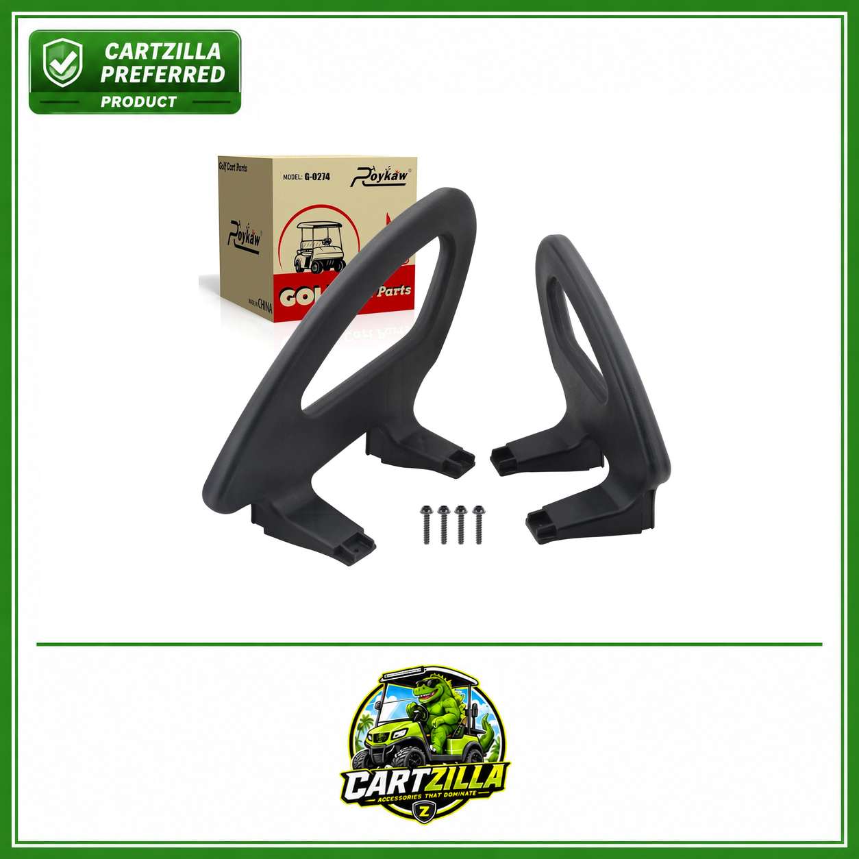 Golf Cart Hip Restraint Armrest Driver Side & Passenger Side | Club Car Precedent 2004-2011