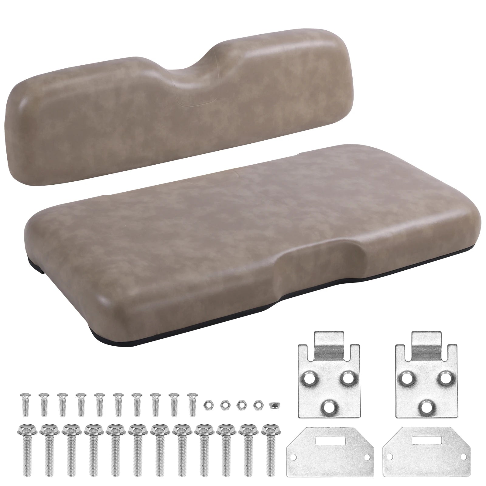 EZGO RXV Front Seat Cushion Assembly – PU Leather Bottom & Backrest Kit (2008 & Up)