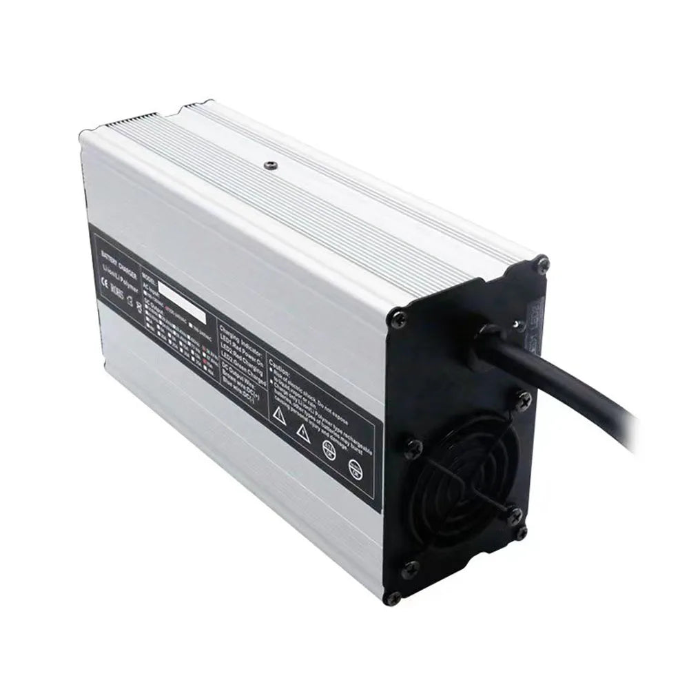 58.8V 15A 20A Lithium Fast Charger 900W 52V 14S Li-ion Forklift Sweeper RV Golf Cart Battery Charger SB50 XT60 XT90 Connector
