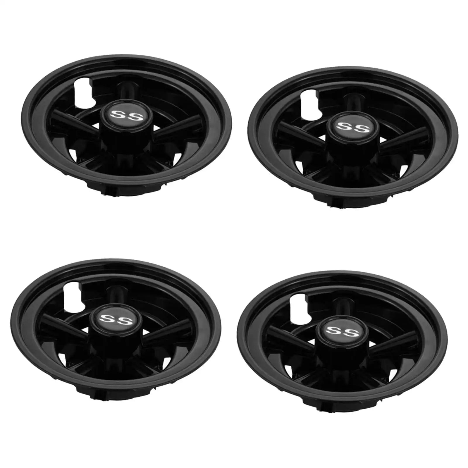 8" Universal Golf Cart Hub Caps – Lightweight Easy-Remove Wheel Covers (Set of 4)