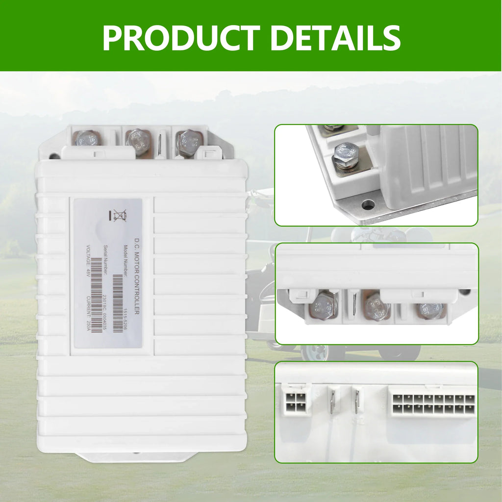 48V 250A MCOR Golf Cart Motor Controller for Club Car Precedent, Onward & Tempo (2014–2019) – Curtis 1515-5206
