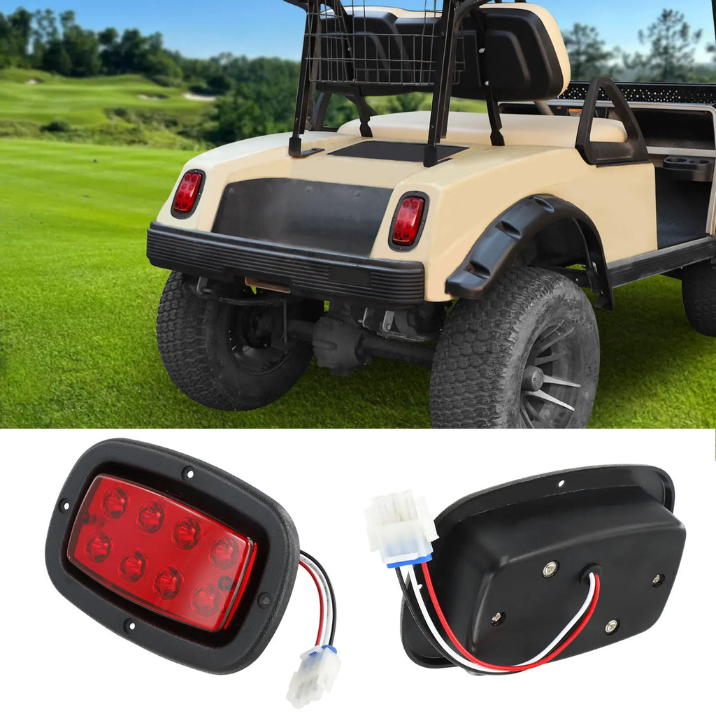 12 V Golf Cart Taillights Rear Lights Fit | Club Car DS (1982-up) & Yamaha G14/G16/G19/G22 G&E