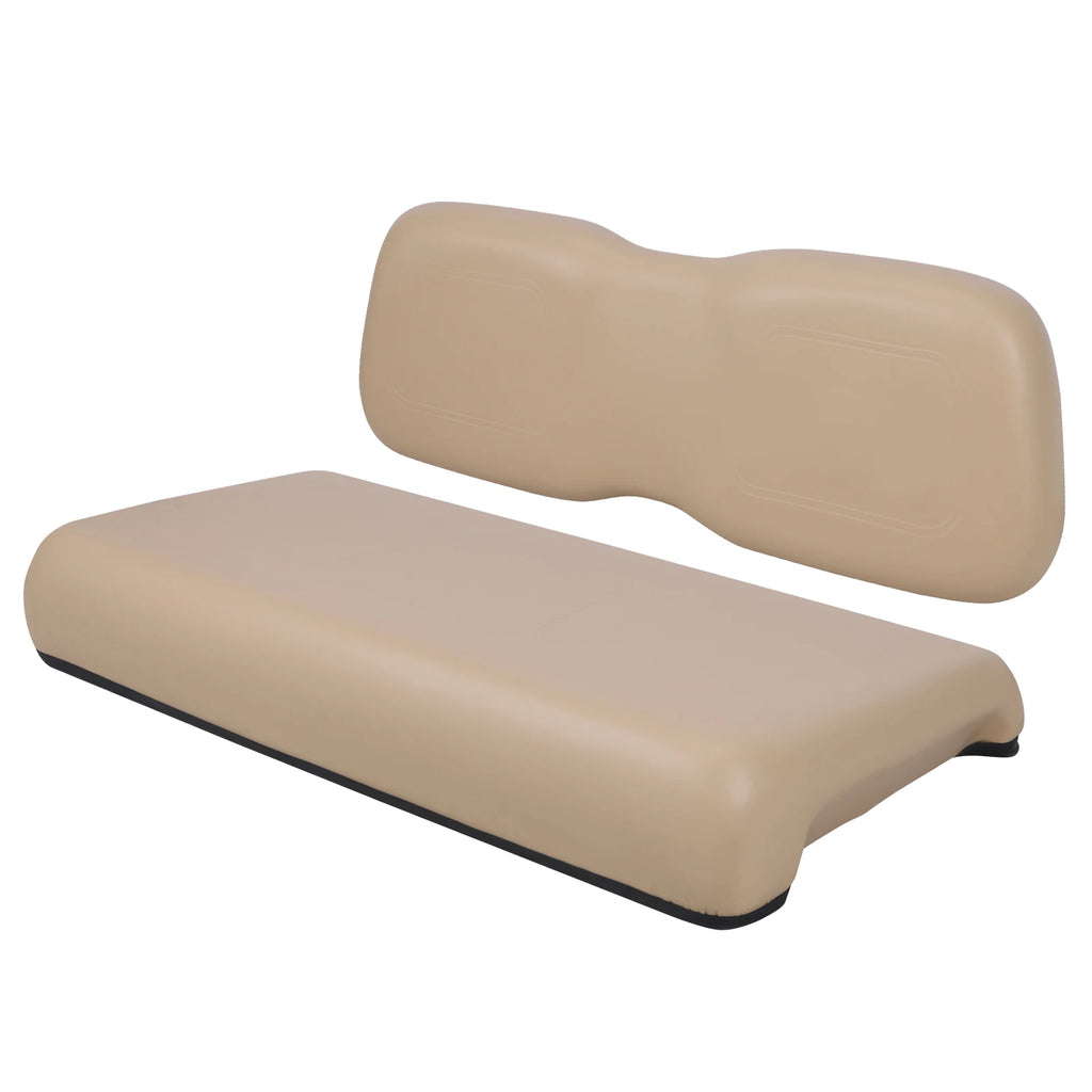 Club Car DS Front Seat Cushion Set – PU Leather Bottom & Backrest Replacement (2000.5 & Up)