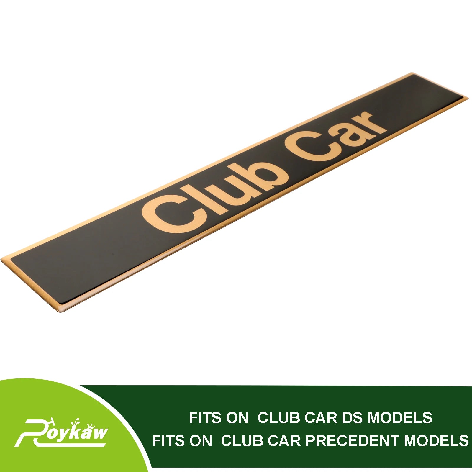 Golf Cart Name Plate/Emblem Compatible with Club Car Precedent Models, Replaces OEM # 102502601