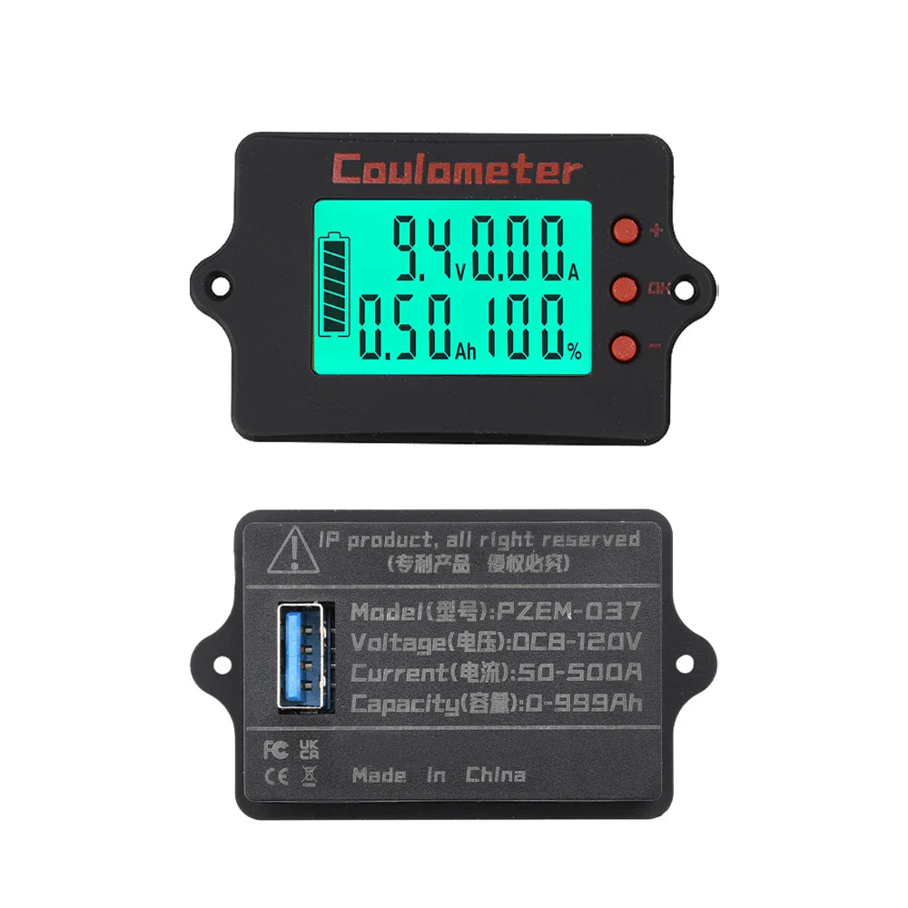 Golf Cart Battery Indicator Coulometer & Voltmeter