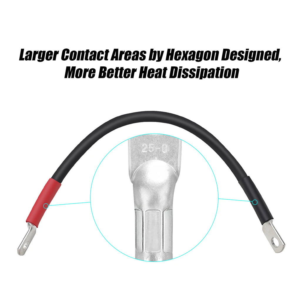 4 Gauge Golf Cart Battery Cables Fit | Club Car Precedent 2008-Up 48 Volt Models, 5 PCS