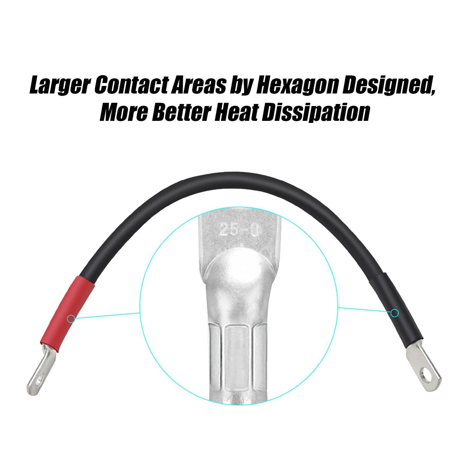 4 Gauge Golf Cart Battery Cables Fit | Club Car Precedent 2008-Up 48 Volt Models, 5 PCS