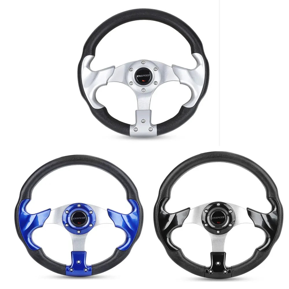 13 Inch 320mm Racing Style Steering Wheel for Yamaha Golf Cart & EZGO – Aluminum Alloy
