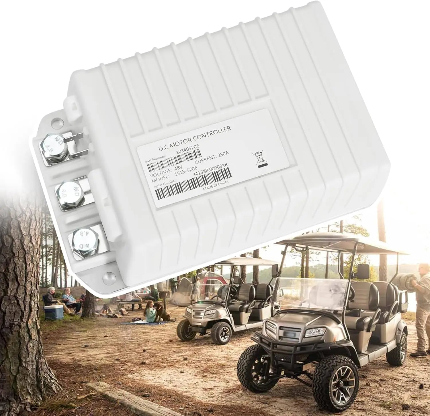 1515-5206 DC Motor Speed Controller 48V 250A MCOR3 Throttle for Curtis Golf Cart Club Car Precedent 2014-2019