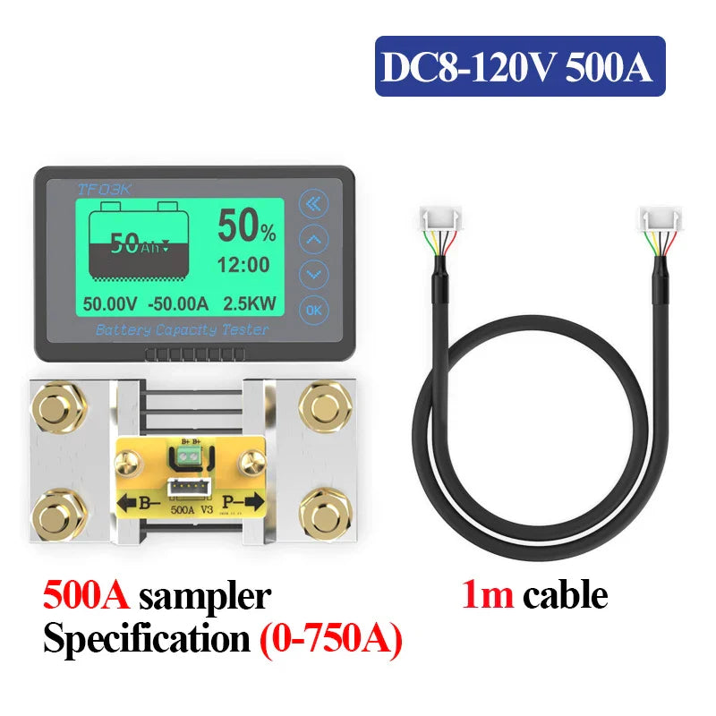 Golf Cart Battery Capacity Tester with Coulomb Counter