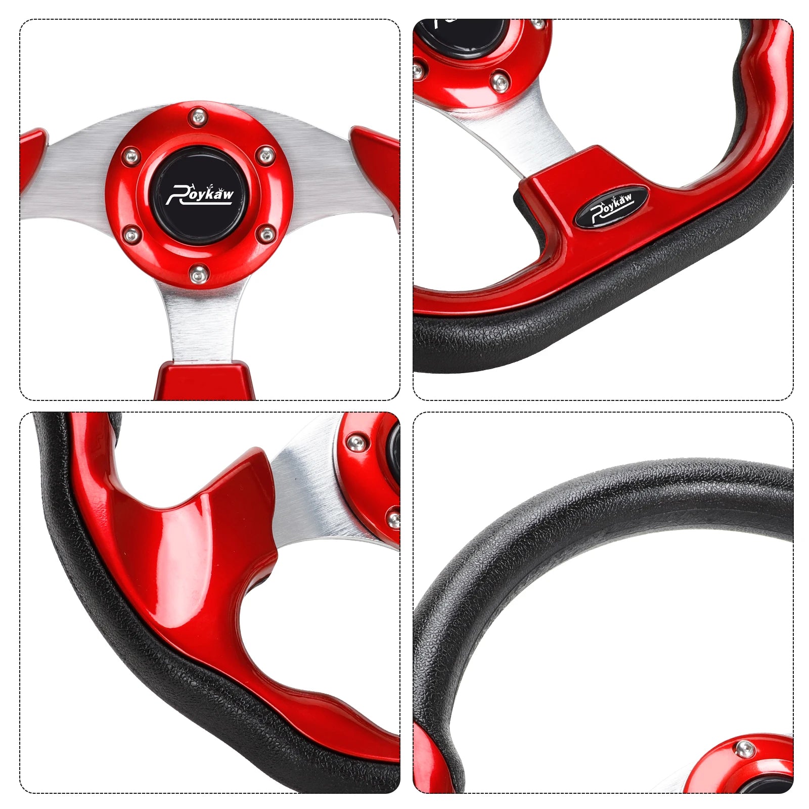 Golf Cart Steering Wheel Fit | EZGO TXT, RXV/Club Car DS, Precedent, Tempo/Yamaha, 12.5" Classic Steering Wheel