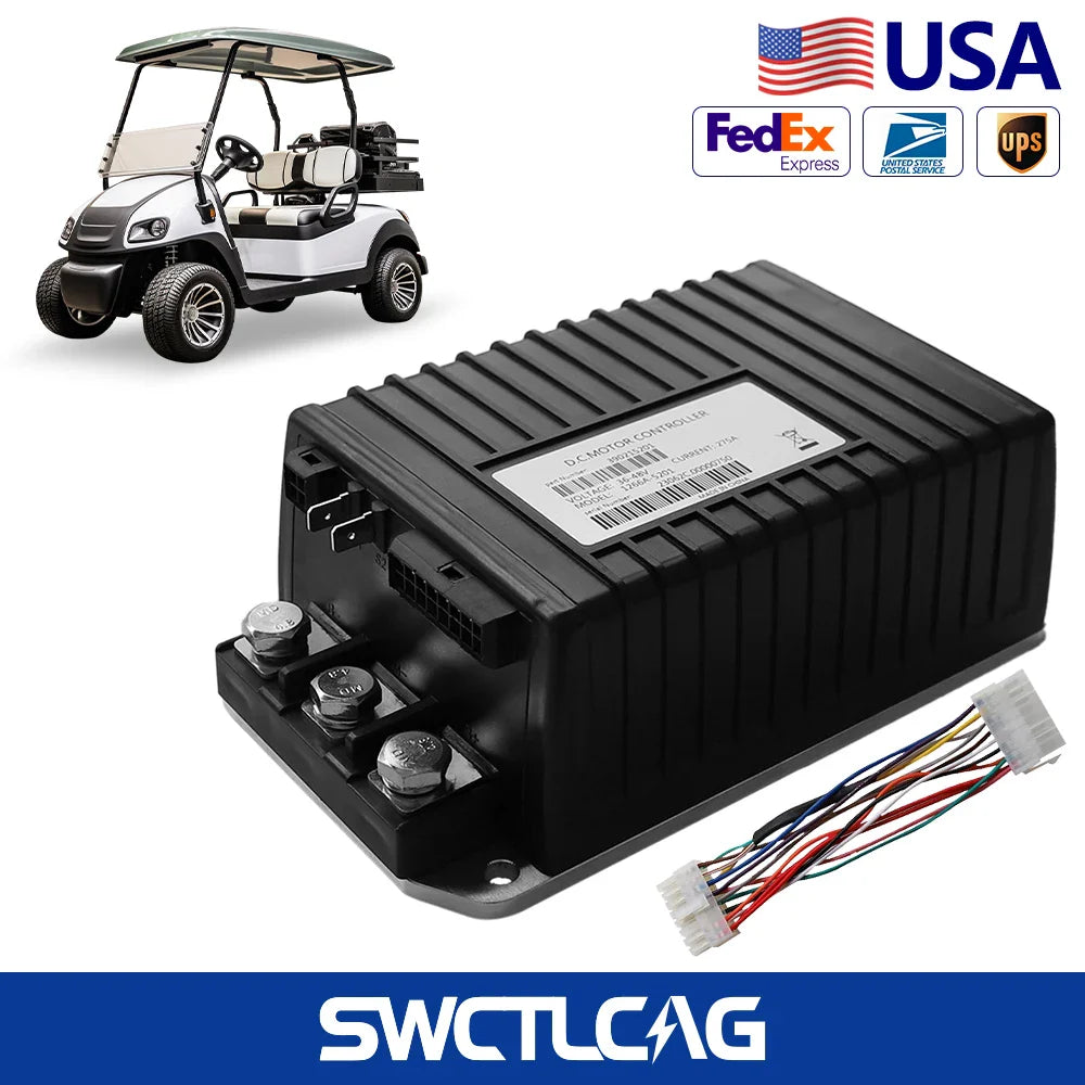 48V 275A DC Golf Cart Motor Controller for Club Car DS & Precedent (2000-2008) – Curtis 1266A-5201