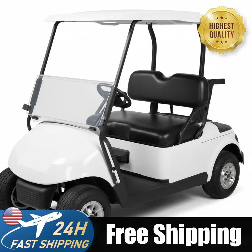 EZGO RXV Front Seat Cushion Assembly – PU Leather Bottom & Backrest Kit (2008 & Up)