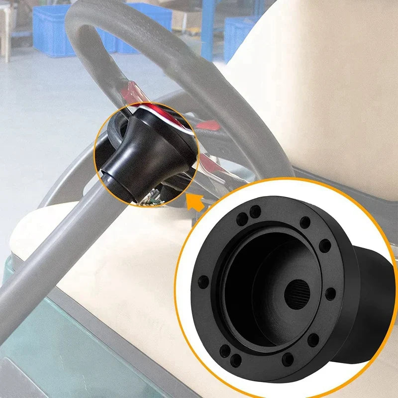 Golf Cart Steering Wheel Adapter for Club Car – Universal 5/6 Hole Fit