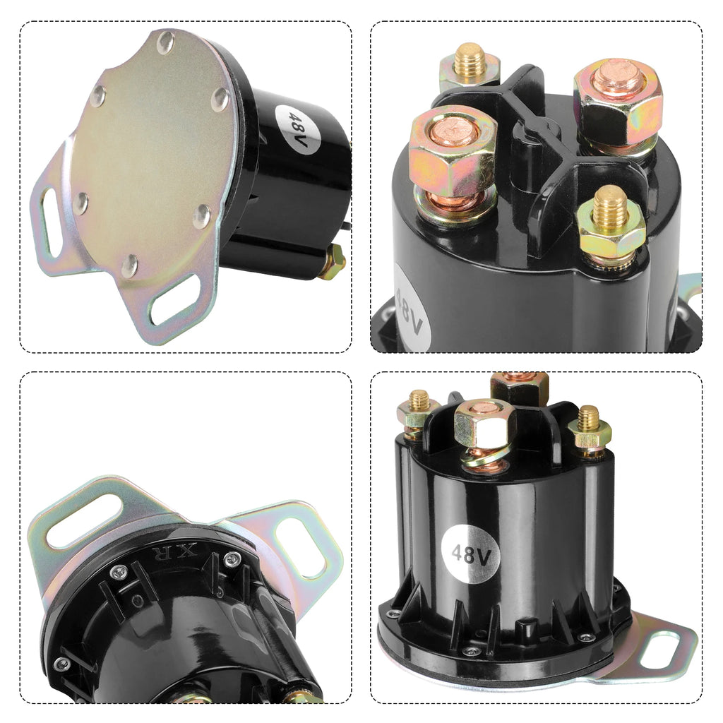 Golf Cart Solenoid 48 Volts 150A 4 Terminal | 48-Volts EZGO RXV 2008-up Electric Golf Cart, OEM #649373, 624317