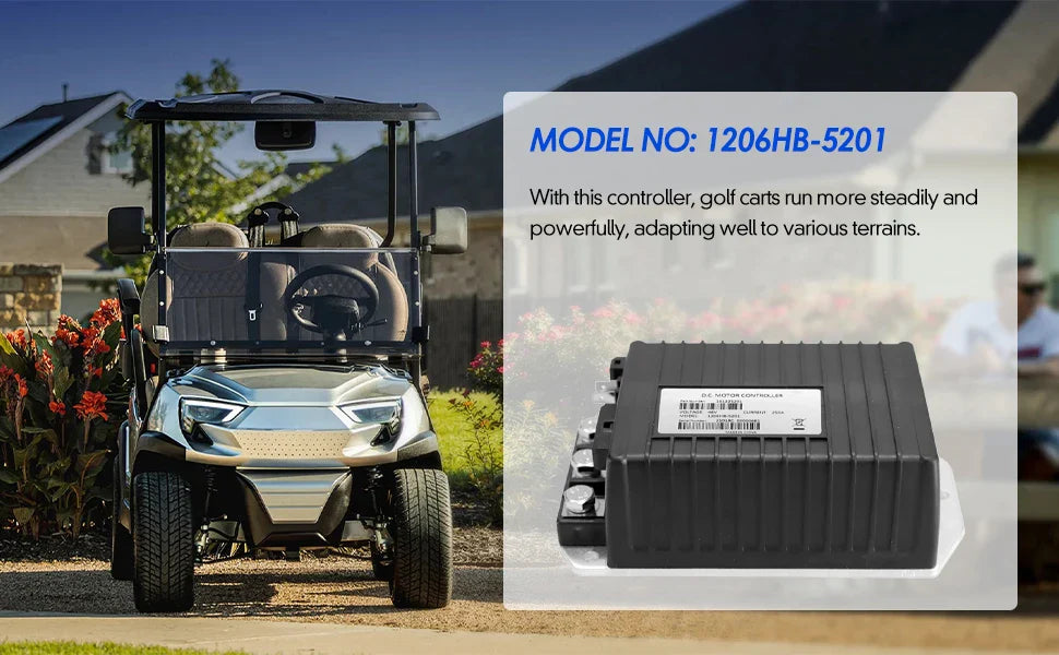 48V 250A Golf Cart Motor Controller for EZGO TXT, Cushman Hauler & Shuttle X4 (2010+) – Curtis 1206HB-5201