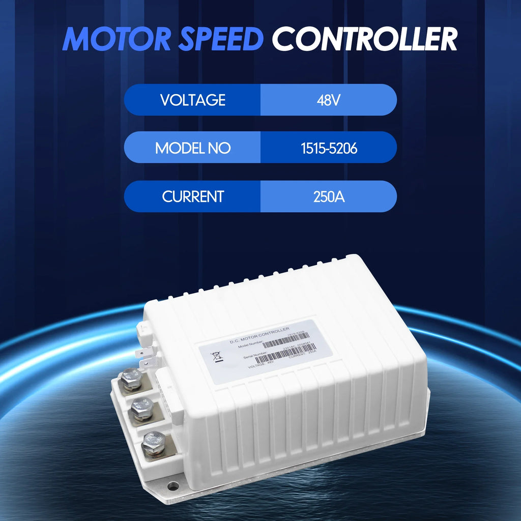 【US Stock】1515-5206 Controller 103982301 5k-0 48V 250A Motor Controller for Curtis Club Car Precedent Onward Tempo Golf