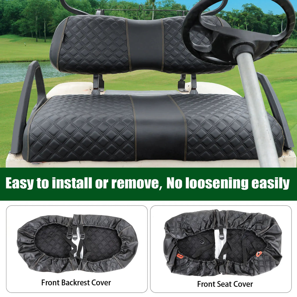 Golf Cart Seat Covers Kit Fit | Club Car DS OEM Ordinary Seat Cushion, Vinyl Material/Soft, Comfortable & Easy to Clean
