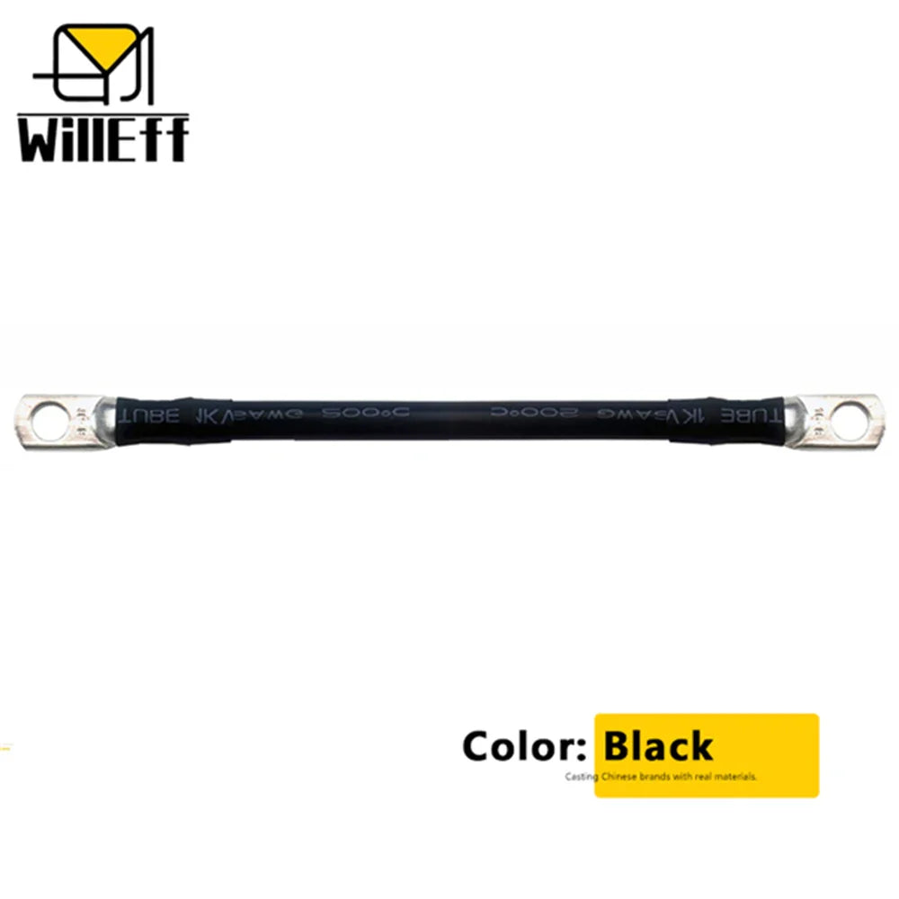 Lug Cable Car Battery Cable Silicone inverter UPS jumper Terminal wire Super soft Silicone Copper Cable M6-M8 M8-M10 M6-M10