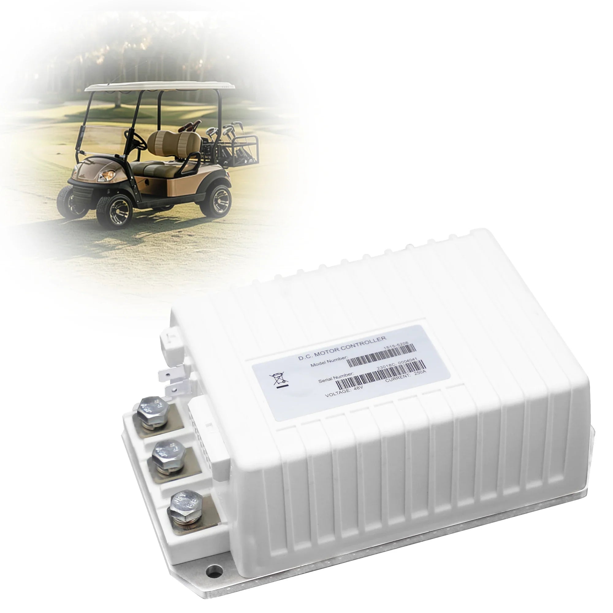 48V 250A Golf Cart Motor Controller for Club Car Carryall 300, Precedent & Tempo (2014–2019) – Curtis 1515-5206