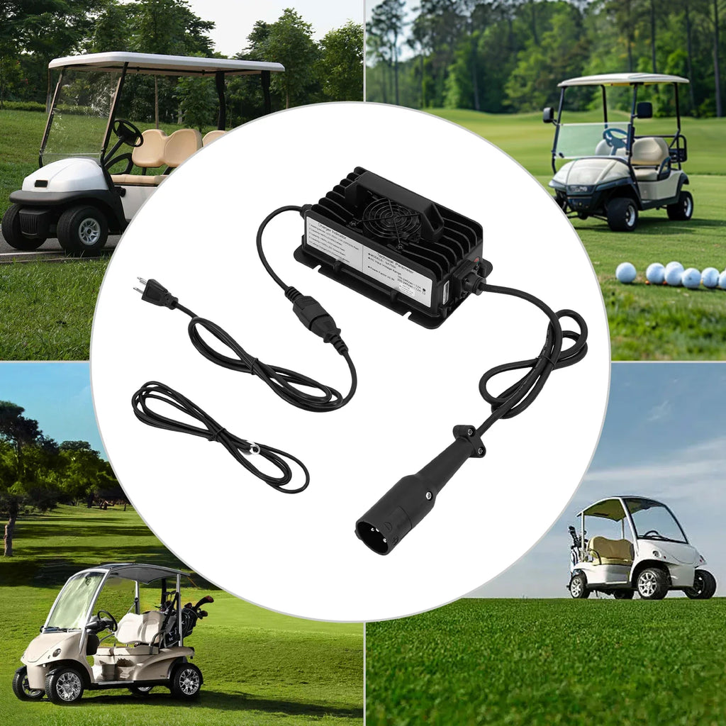 48 Volt Golf Cart Charger 15 Amp Battery Charger for Golf Cart Durable Charging Unit Anti-Rust Corrosion Resistant Charger