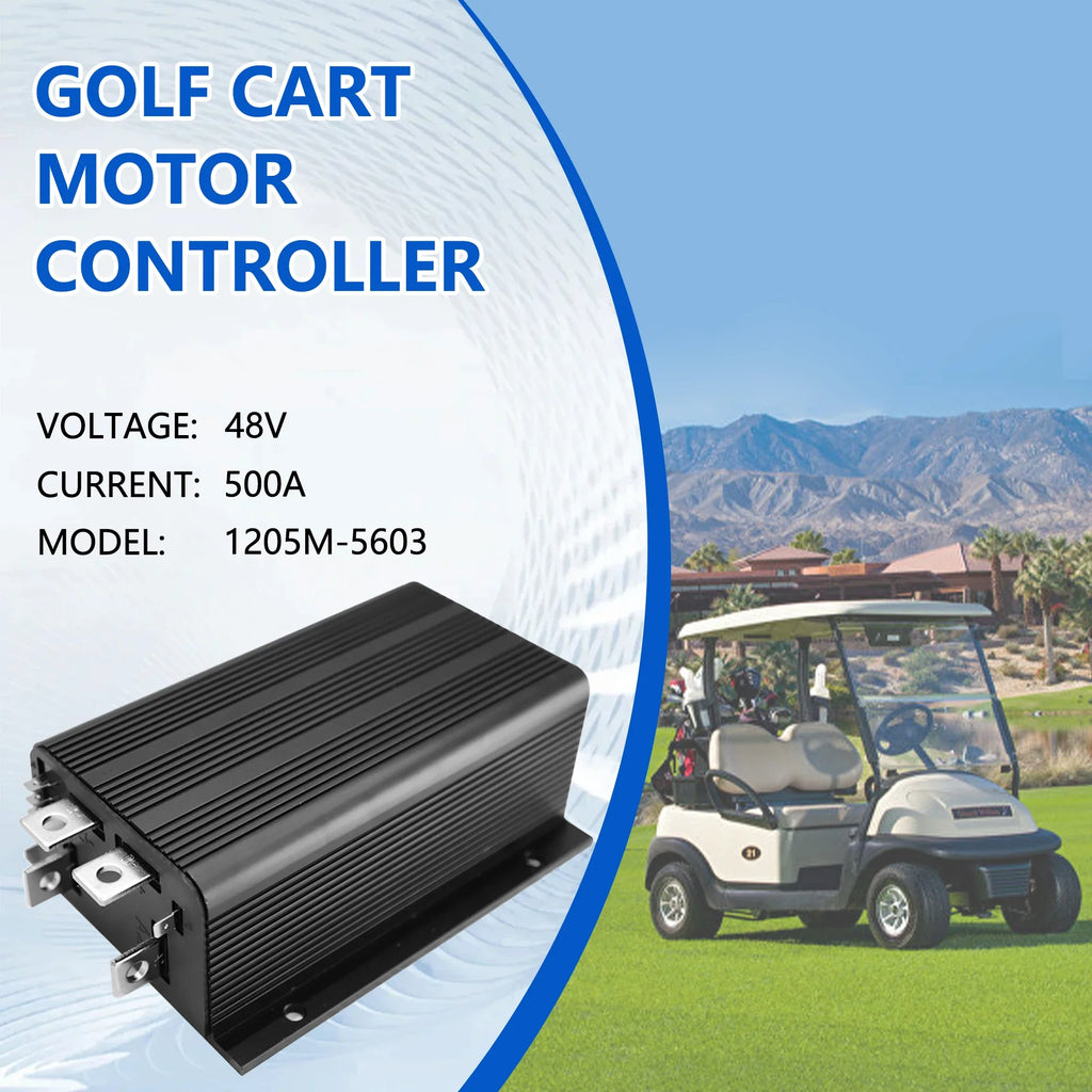 36V 500A Golf Cart Motor Controller for Club Car DS (1980–1995) – Curtis 1205M-5603