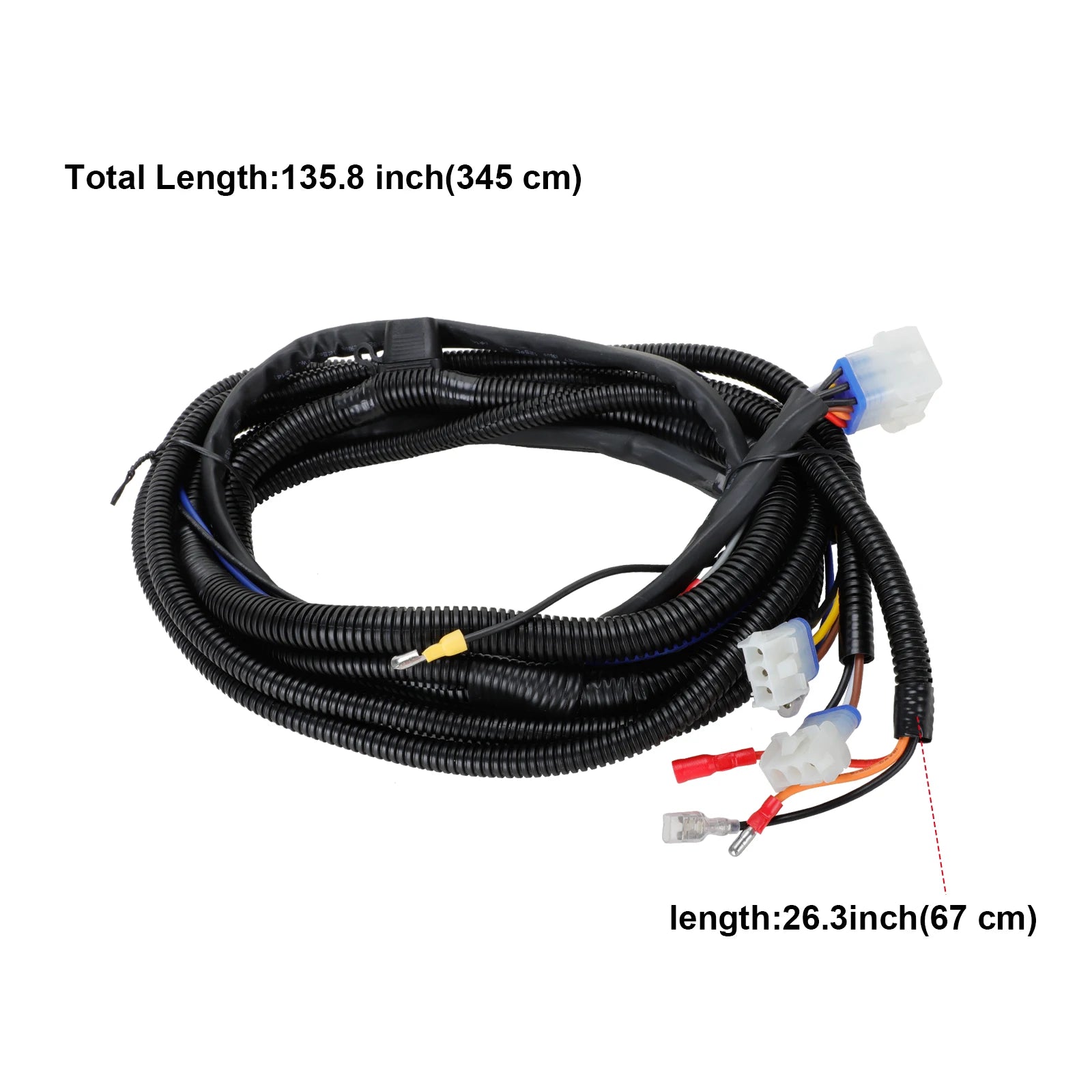 Golf Cart 12V Bucket Harness Compatible with Club Car Precedent 2008.5-Up Electric Models, Easy Plug & Play