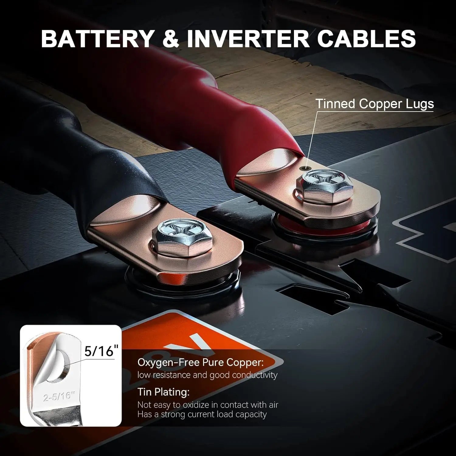 2AWG Golf Cart Battery Inverter Cable