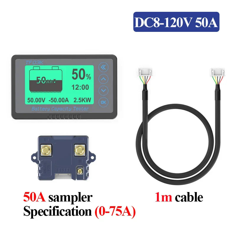 Golf Cart Battery Capacity Tester with Coulomb Counter