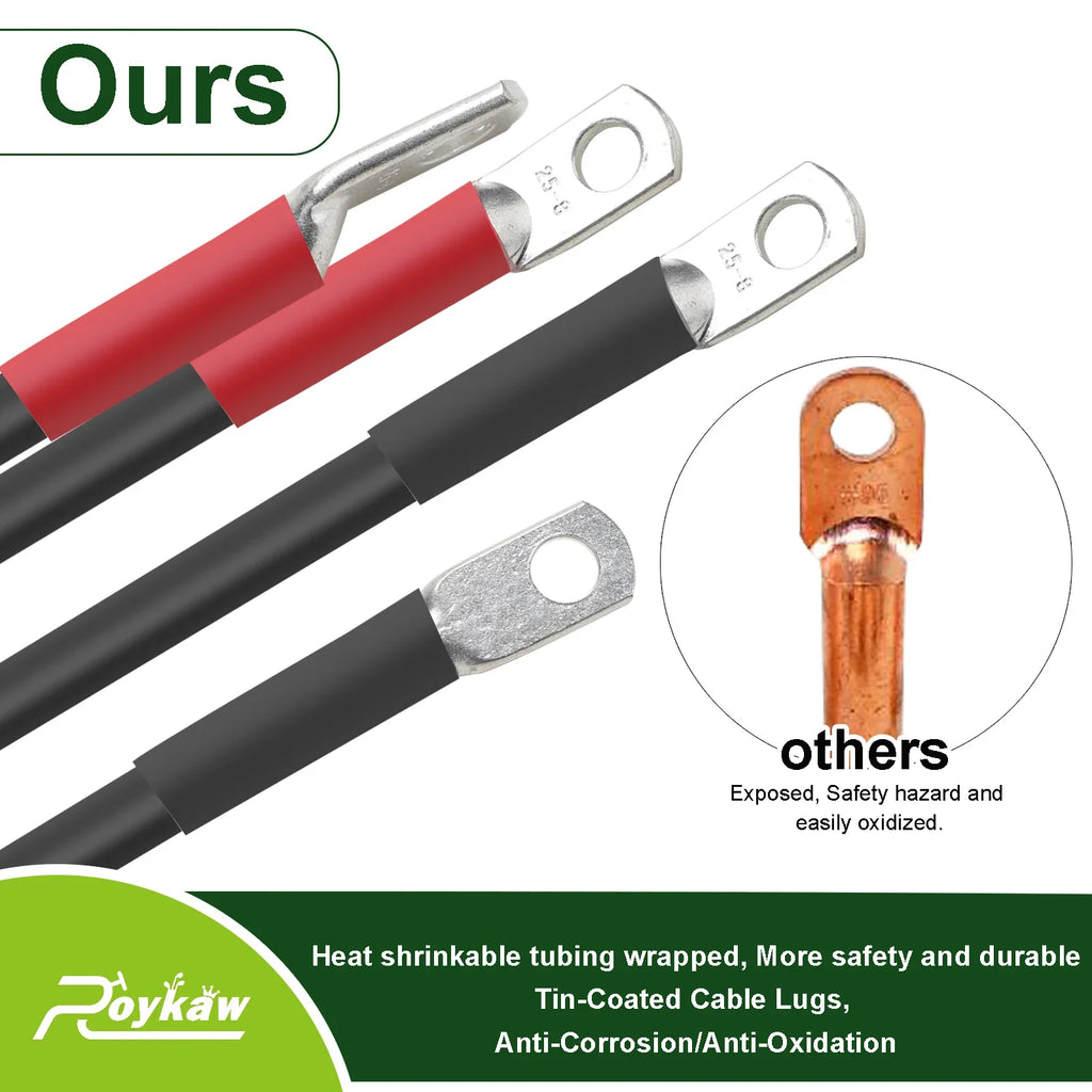 4 Gauge Golf Cart Battery Cables for EZGO TXT 36/48V