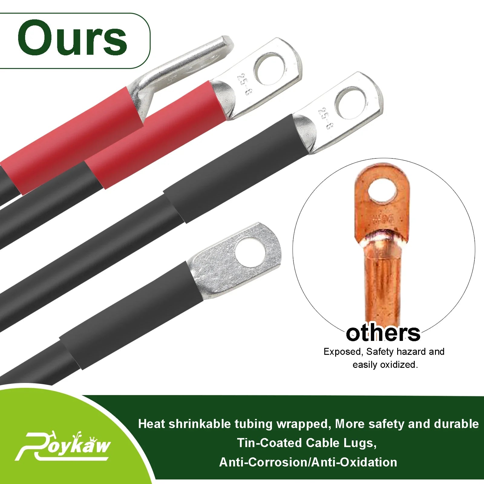 4 Gauge Golf Cart Battery Cables for EZGO TXT 36/48V
