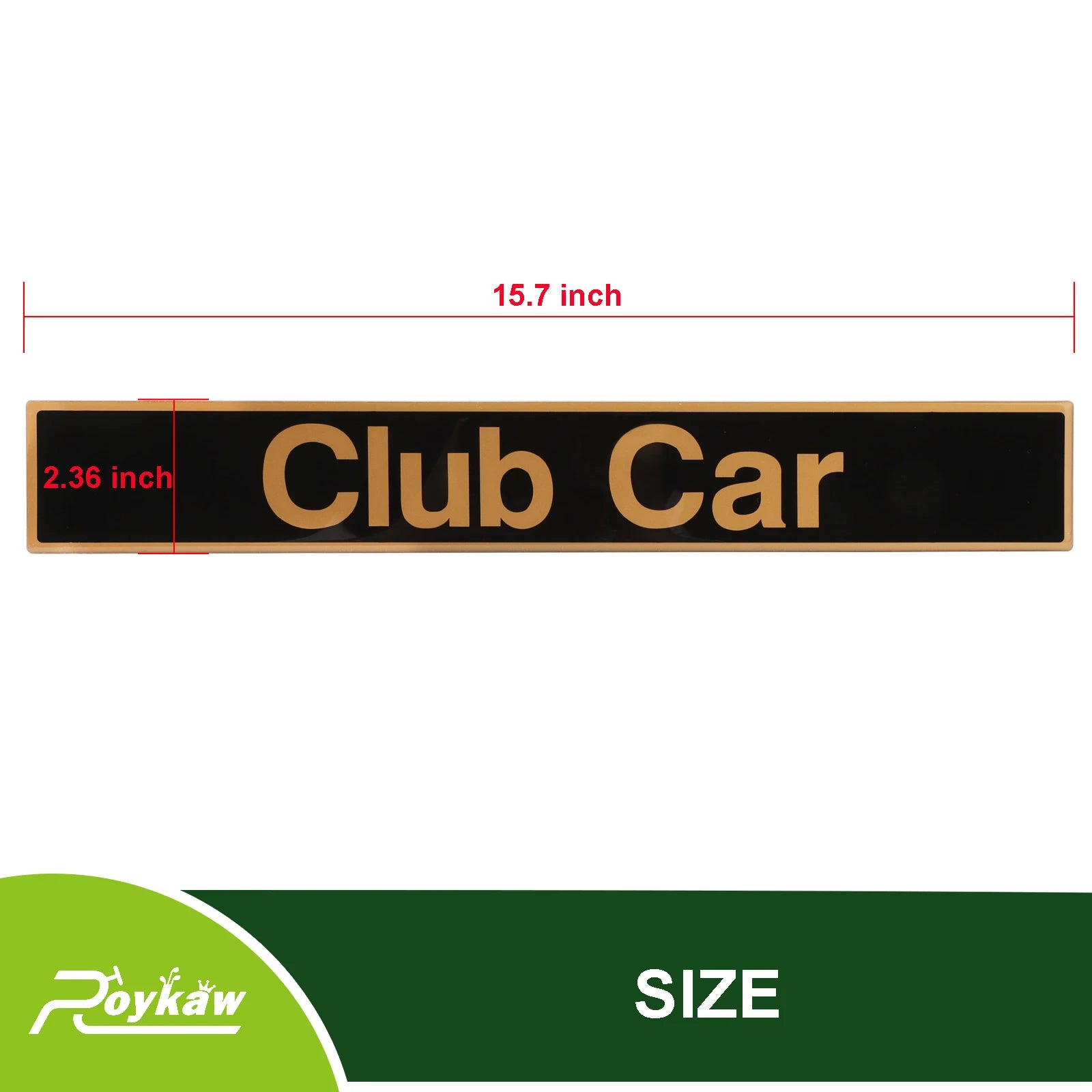 Golf Cart Name Plate/Emblem Compatible with Club Car Precedent Models, Replaces OEM # 102502601