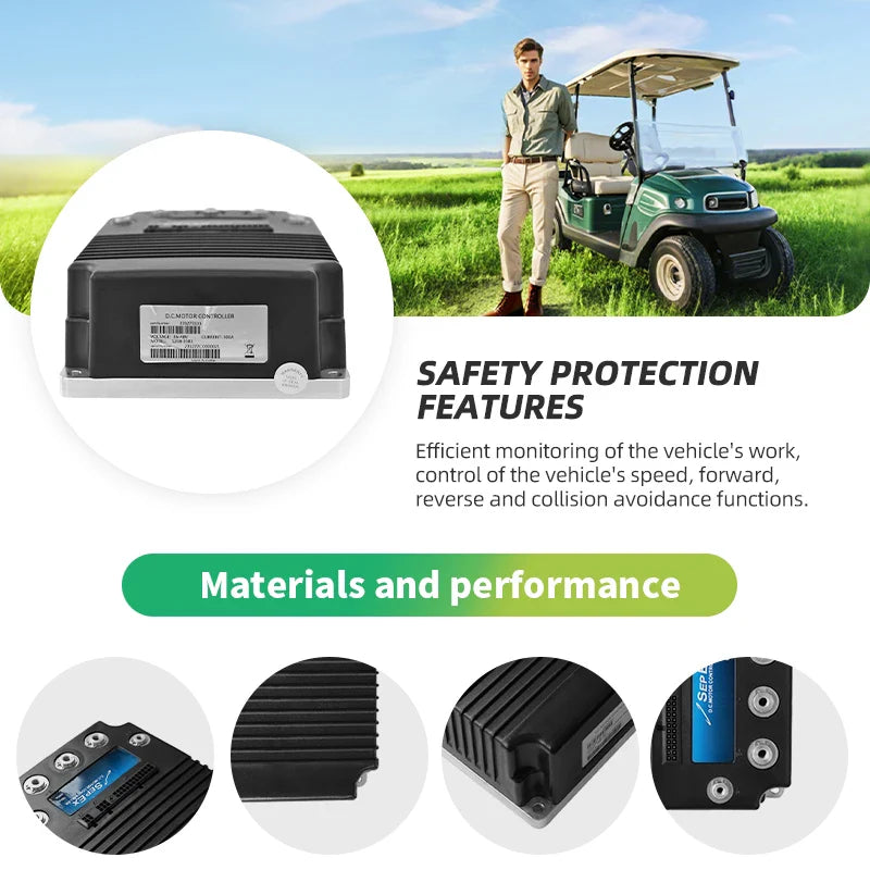 48V 500A SepEx Golf Cart Motor Controller for Tomberlin Emerge (2000+) – Curtis 1268-5503