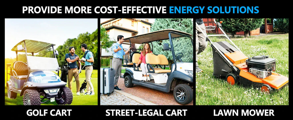 New 48V 105Ah Golf Cart LiFePO4 Lithium Battery with 25A Charger for EZGO Club Car Yamaha