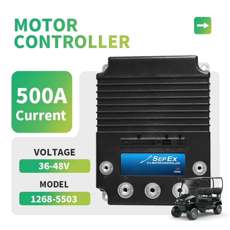 48V 500A SepEx Golf Cart Motor Controller for Tomberlin Emerge (2000+) – Curtis 1268-5503
