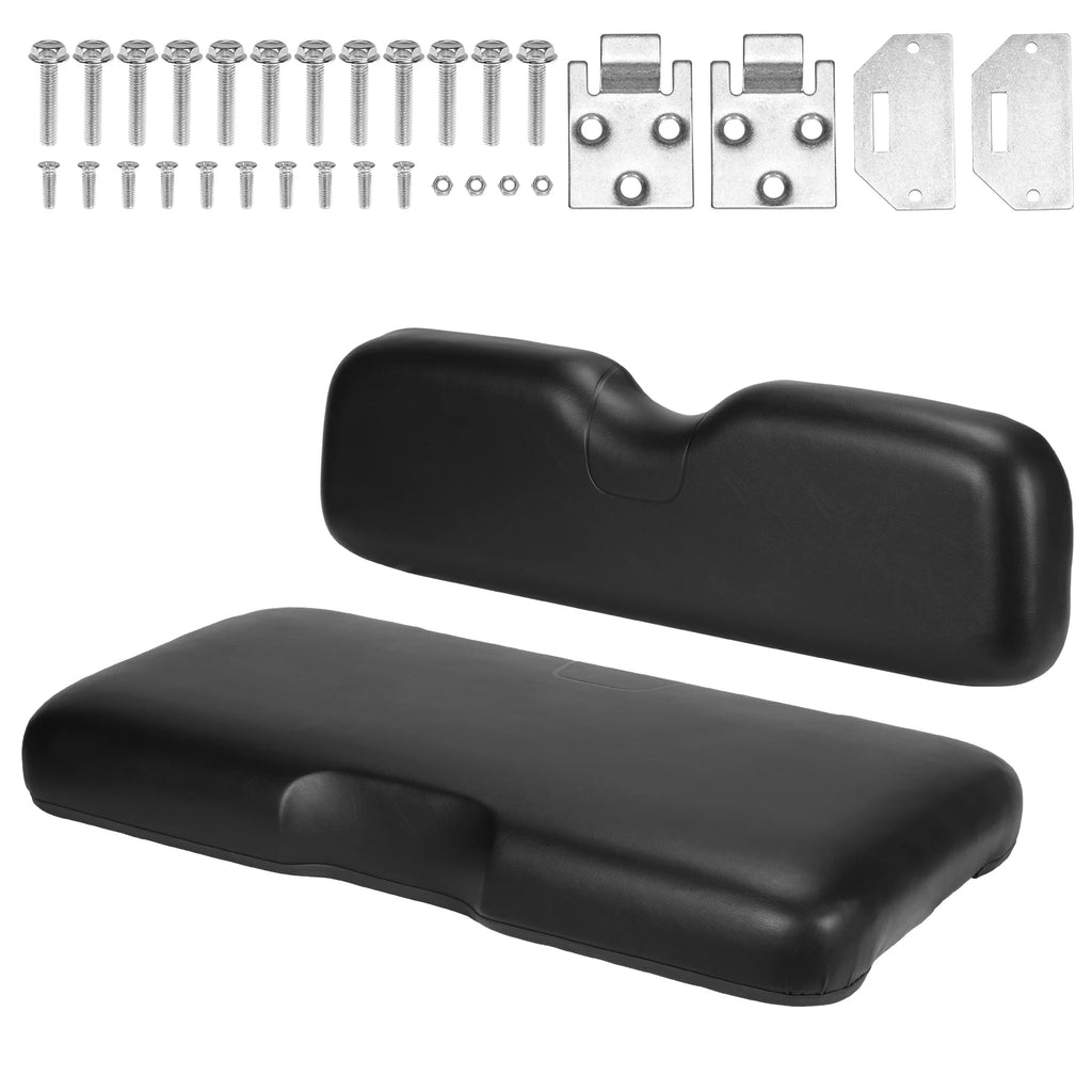 EZGO RXV Front Seat Cushion Assembly – PU Leather Bottom & Backrest Kit (2008 & Up)
