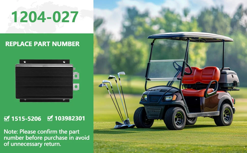36V 275A Golf Cart Motor Controller for EZGO Marathon (1979–1994) – Curtis 1204-027 / 20972G1