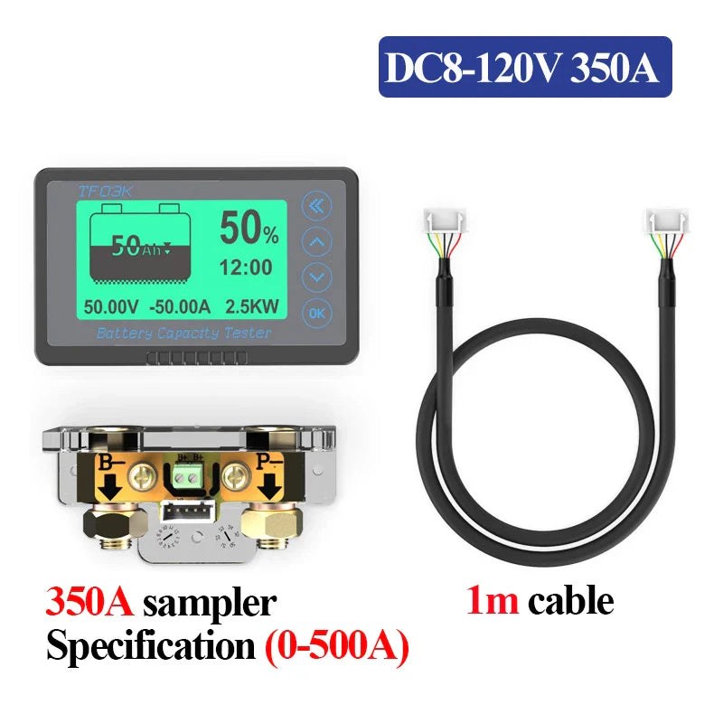 Golf Cart Battery Capacity Tester with Coulomb Counter