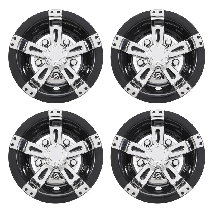8" 5-Spoke Chrome Golf Cart Wheel Hub Cap – Fits EZGO, Club Car & Yamaha